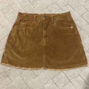 Corduroy Mini Skirt